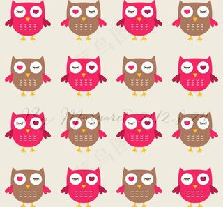 可爱眨眼猫头鹰图片