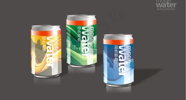 moon water系列运动饮料包...