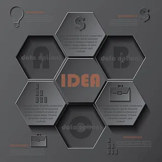 商务金融信息图表