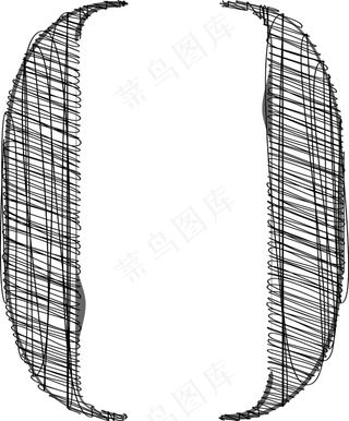 手绘字体矢量插画