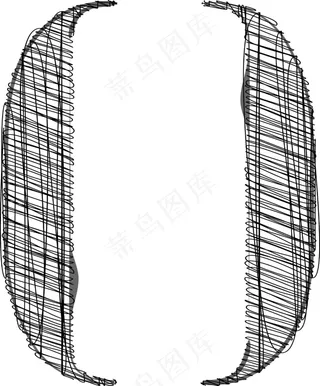 手绘字体矢量插画
