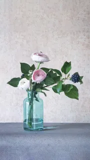 玻璃瓶装着的花高清摄影图片 玻璃瓶装着的花高清摄影图片