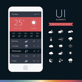 手机天气界面设计