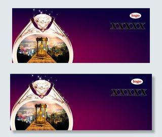 大气奢华钻戒背景模板PSD下载