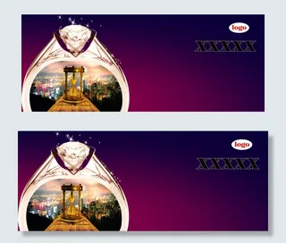 大气奢华钻戒背景模板PSD下载