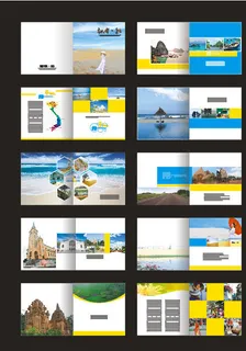 旅游画册矢量素材