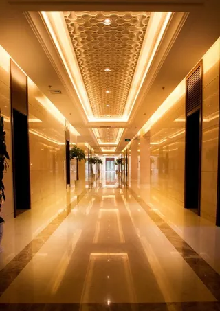 山东聊城阿尔卡迪国际温泉酒店过道图...