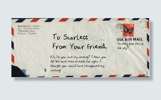 从一个朋友的字体的一封信