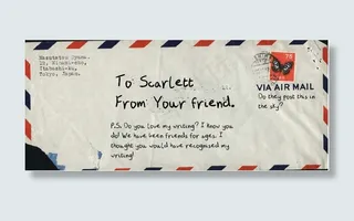 从一个朋友的字体的一封信