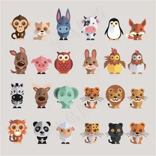 可爱的卡通动物图片
