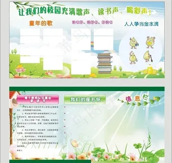 幼儿园展板模板图片 幼儿园展板模板图片
