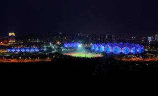 深圳龙岗大运场馆夜景图片