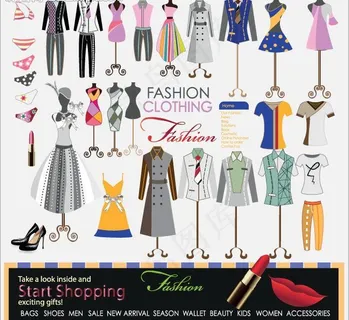 时尚女性服装图片