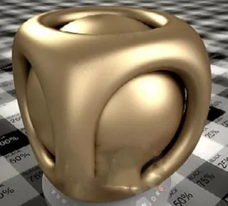 褐色金属VR材质