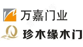 万嘉门业珍木缘木门LOGO图片