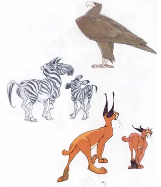 老鹰 斑马 狗图片