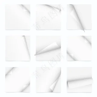 空白的纸标签矢量素材02