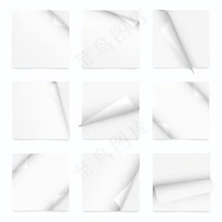 空白的纸标签矢量素材02