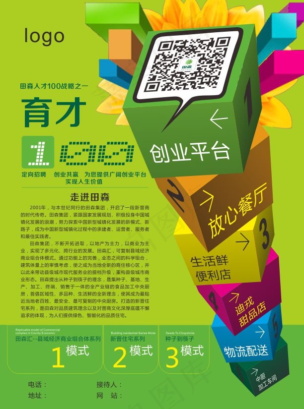 招聘海报cdr矢量模版下载