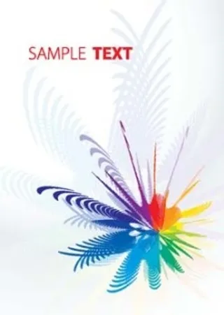 摘要彩虹色的花