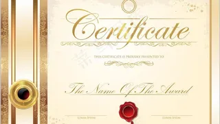 欧式花纹边框 证书图片