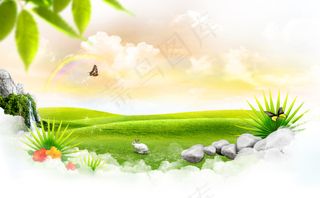 清新自然草原风光