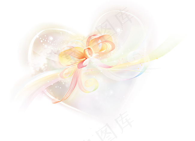 心形素材背景PSD