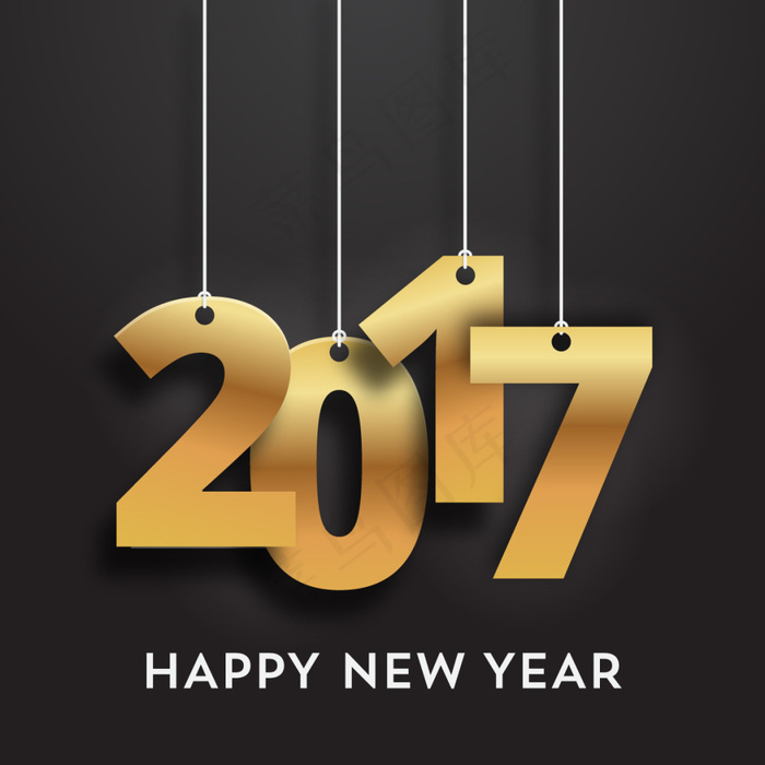 2017金色字体eps,ai矢量模版下载