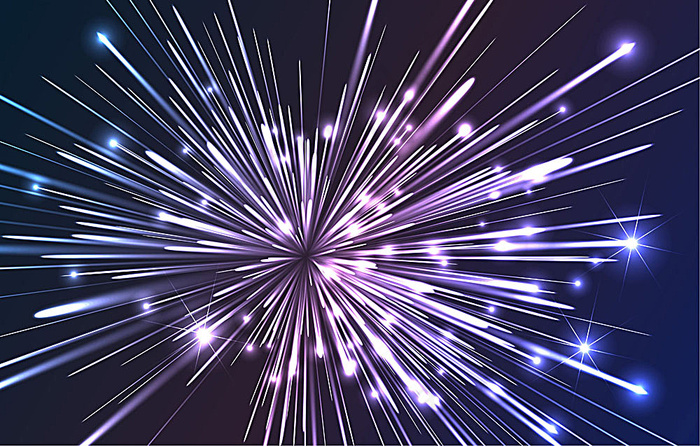 炫丽烟花背景素材