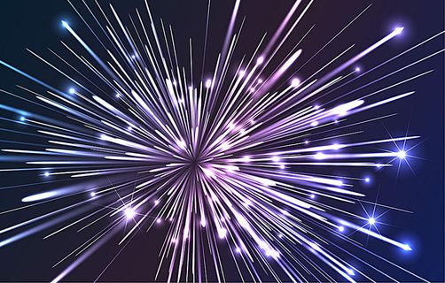 炫丽烟花背景素材