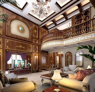 别墅客厅效果图