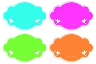 服装卡通吊牌图片