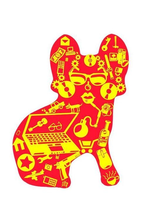 零件狗图形创意设计图片