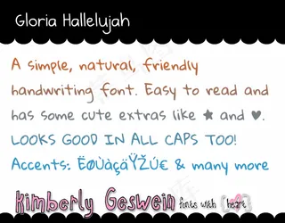 荣耀哈利路亚字体