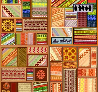 无缝欧式花纹 古典花纹装饰设计图片