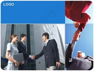 商务交流洽谈合作PPT模板