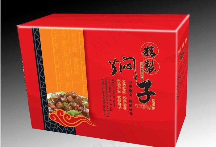 特产包装（展开图）cdr矢量模版下载
