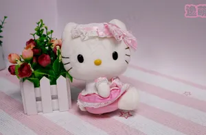 逸萌毛绒玩具可爱kitty猫图片