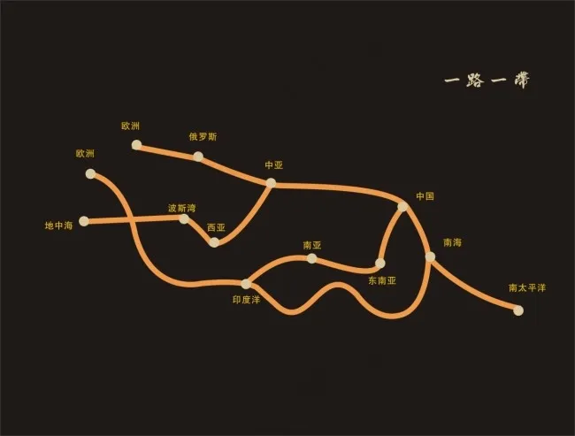 一路一带矢量素材cdr矢量模版下载