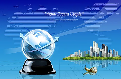 科技展板背景素材