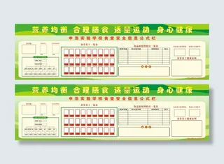 餐饮卫生安全信息公示栏