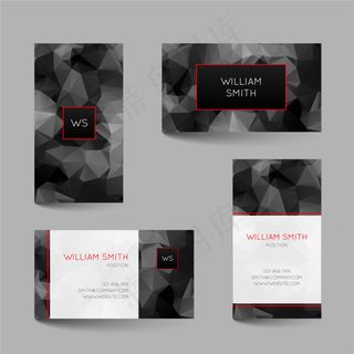 时尚名片卡片设计矢量制作