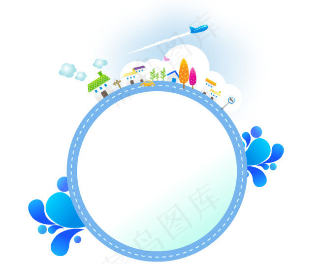 清新时尚边框背景