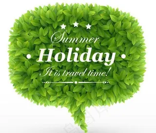 树叶对话框矢量素材图片