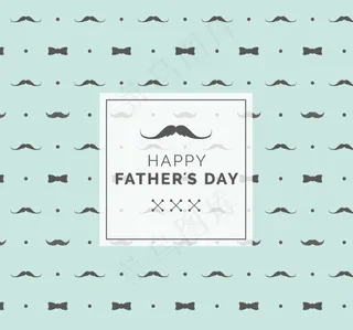 胡须父亲节贺卡