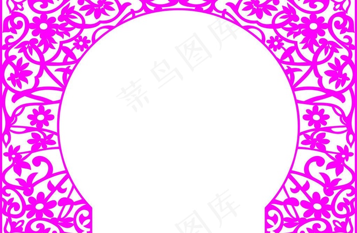 月亮门 雕刻花纹