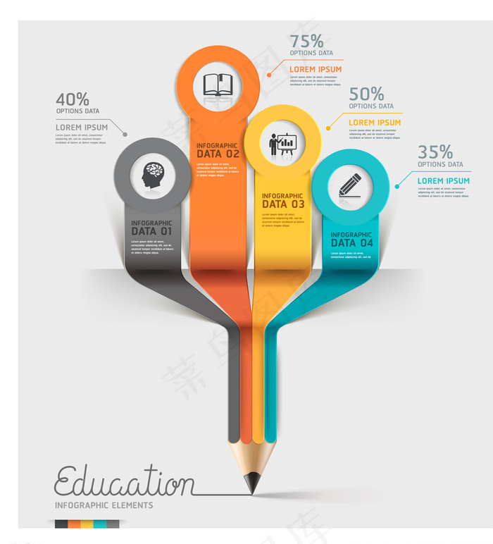 创意商务信息图表设计矢量素材图片eps,ai矢量模版下载