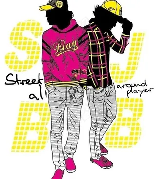 创意动态人物 跳舞人 嘻哈人 酷人...