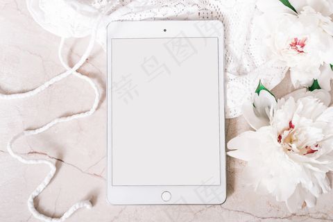 简约小清新文艺风插花静物摆拍背景