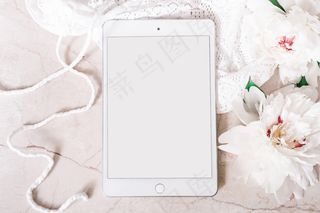 简约小清新文艺风插花静物摆拍背景